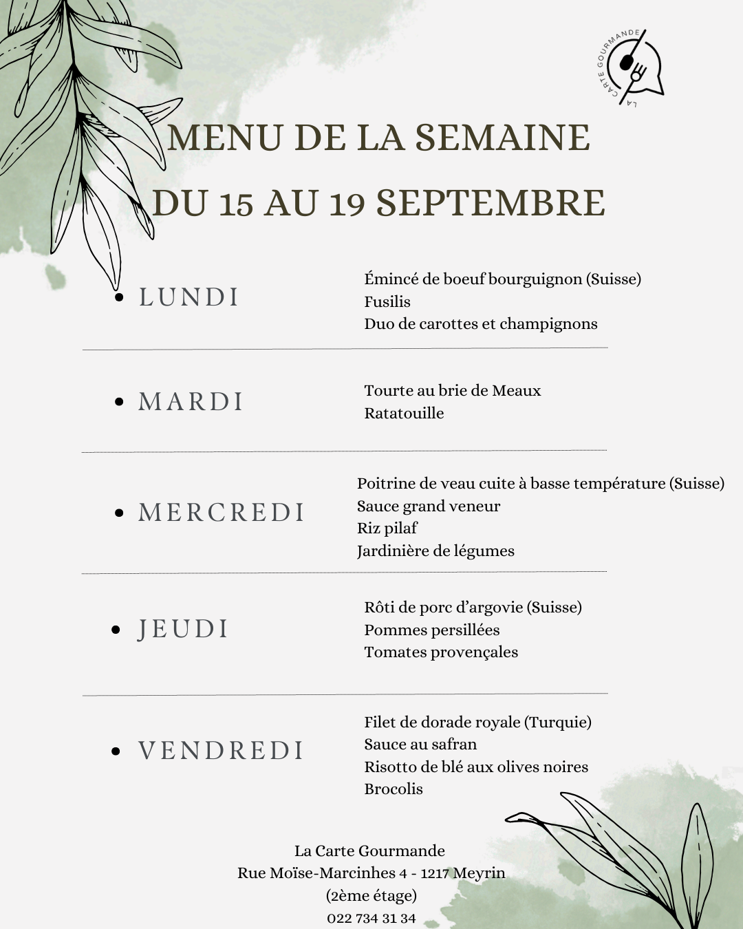 Green Watercolor Flower Restaurant Food Menu (Publication Instagram (45))